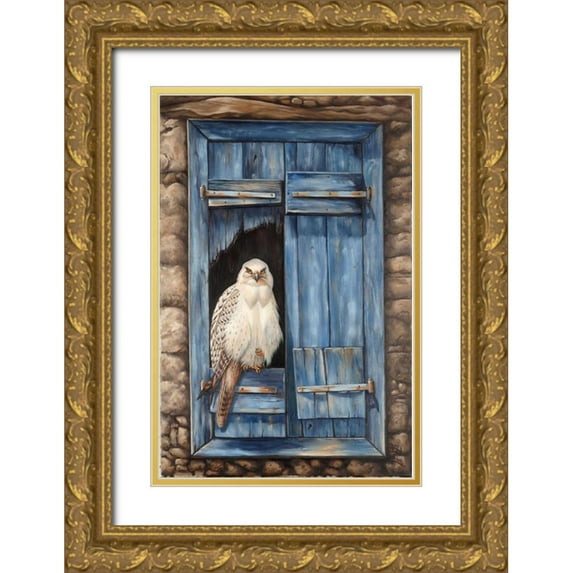 Schutte, Michel 17x24 Gold Ornate Wood Framed with Double Matting Museum Art Print Titled - Look at me
