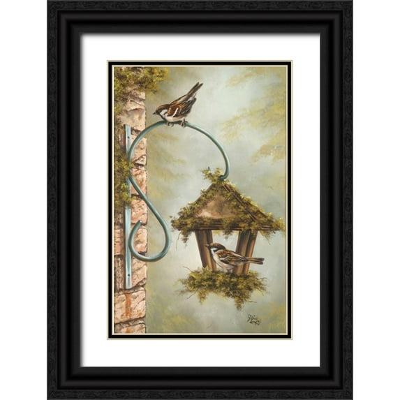 Schutte, Michel 22x32 Black Ornate Wood Framed with Double Matting Museum Art Print Titled - My House