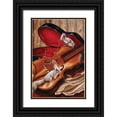 thumbnail image 1 of Schutte, Michel 23x32 Black Ornate Wood Framed with Double Matting Museum Art Print Titled - Musica House, 1 of 4
