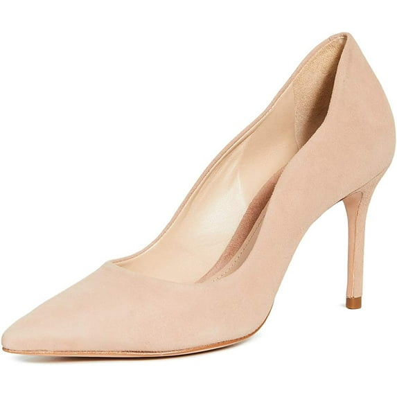 Schutz Analira Honey Beige Slip On Pointed Toe High Heel Stiletto Pumps Shoes (Honey Beige, 11)