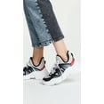 thumbnail image 1 of Schutz Anick Lace-Up Sneaker Chunky Platform Silver Black Multi Boyfriend (7.5, Silver/Black), 1 of 2