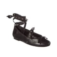 thumbnail image 1 of Schutz Larissa Lace Up Leather Flat Ballet, 7, 1 of 4