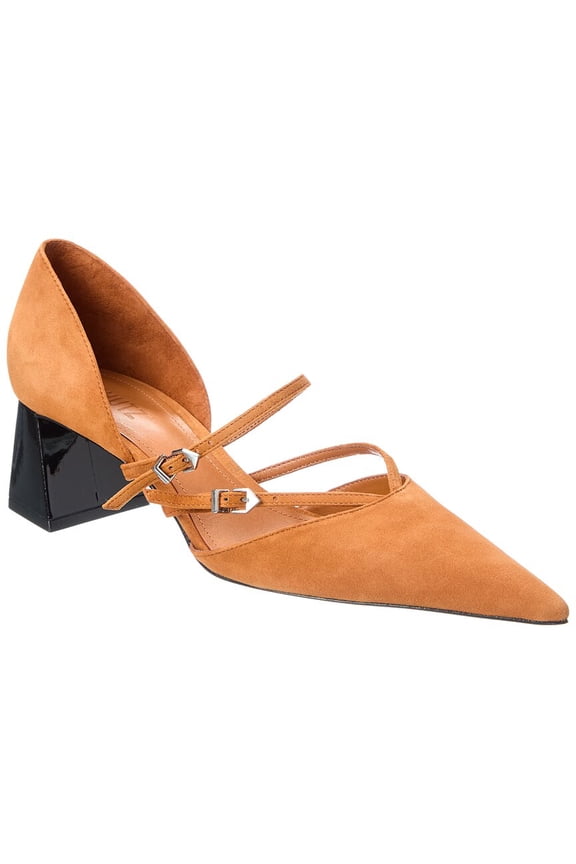 Schutz Rue Suede Pump, 6, Brown