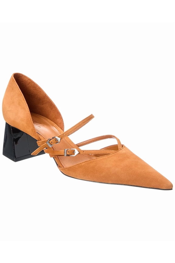 Schutz Rue Suede Pump, 9, Brown