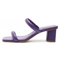 thumbnail image 1 of Schutz Ully Purple Cherry Double Straps Slip On Open Toe Block High Heel Sandals, 1 of 1
