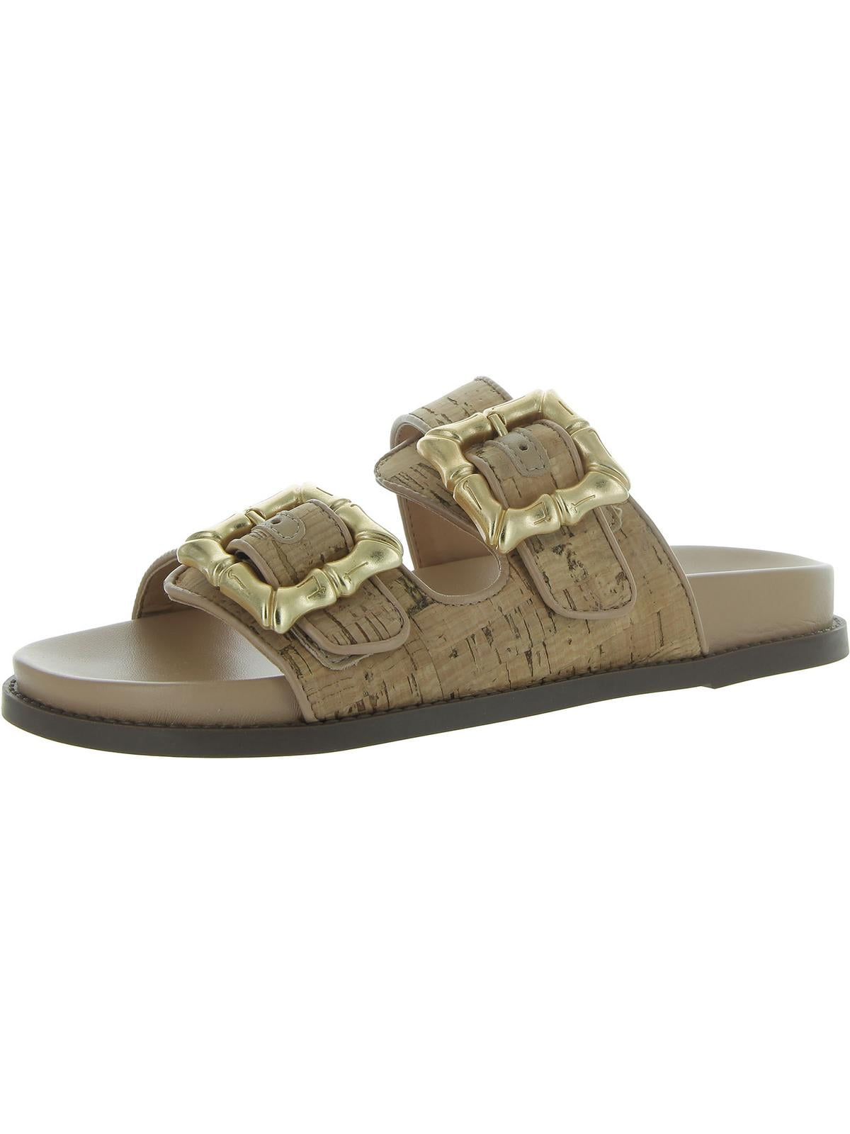 Schutz Womens Enola Natural Sporty Flatforms Open Toe Slingback - Main Image