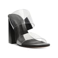 thumbnail image 1 of Schutz Womens Victorie  Leather Open Toe Slide Sandals, 1 of 2