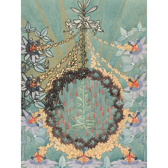 Schwabe Back Cover Gospel St Peter Illustration Extra Large XL Wall Art Poster Print