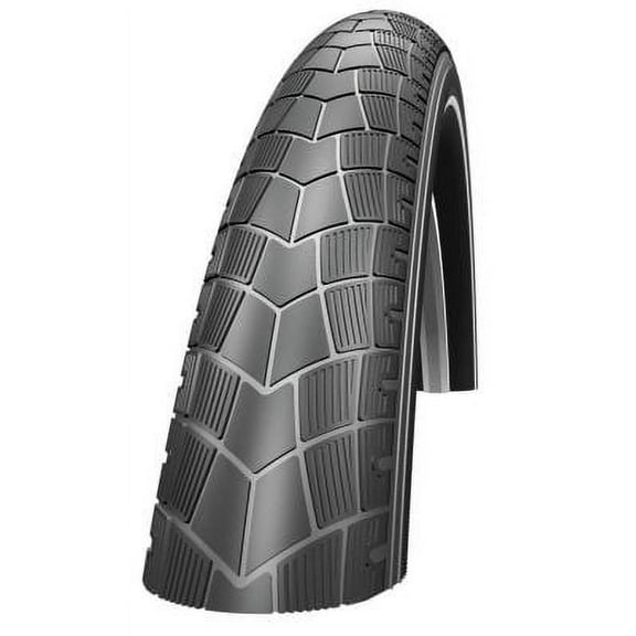 Schwalbe Big Apple HS 430 Cruiser Bike Tire - Wire Bead (Black-Reflex - 14 x 2.00)