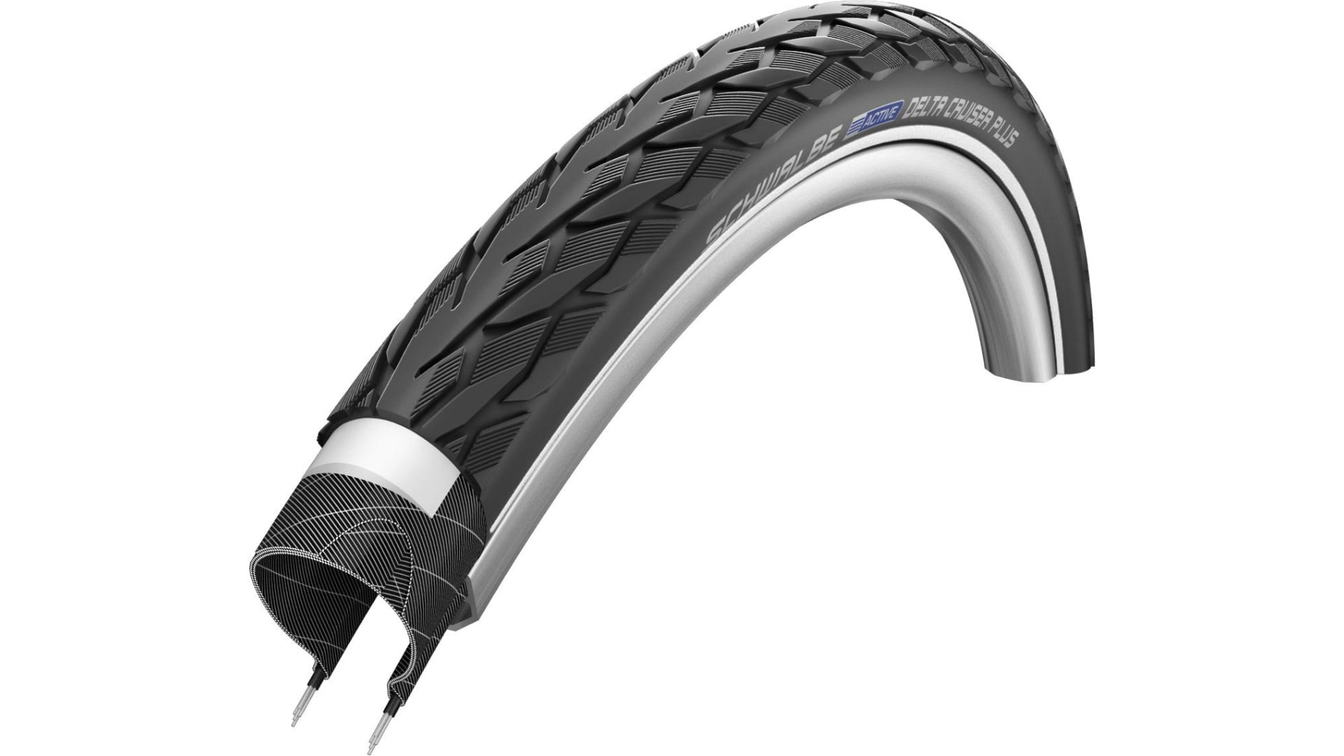 Schwalbe Delta Cruiser Plus PunctureGuard Tire 700x35c Black - Walmart.com