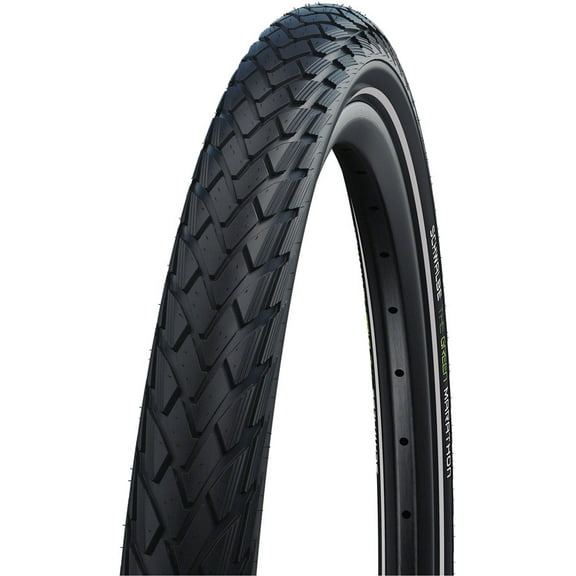 Schwalbe Green Marathon Tire - 27.5 x 2.35, Clincher, Wire, Black/Reflective, Performance Line, GreenGuard, Addix