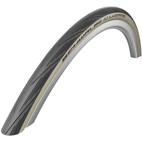 Schwalbe Lugano HS471 Tire 700x25c Black/Tan Wire