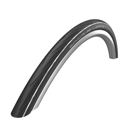 Schwalbe Lugano II Tire 700x25C, Wire, Clincher, Silica, K-Guard, 50TPI, White
