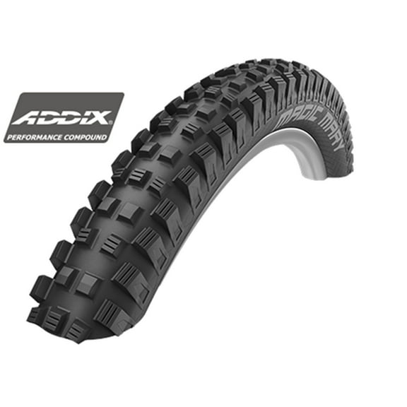 Schwalbe Magic Mary Tire - 26 x 2.6, Tubeless, Folding, Black, Evolution, Super Downhill, Addix Ultra Soft