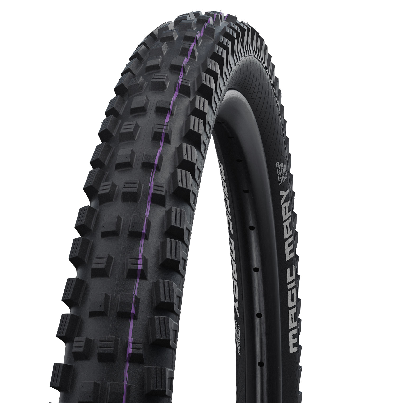 Schwalbe Magic Mary 29x2.4” Clincher Tire – Performance Line Addix, Folding Bead, Black, MTB/Road