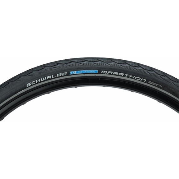 Schwalbe Marathon 650b x 44 Tire Wire Bead Black/Reflective GreenGuard