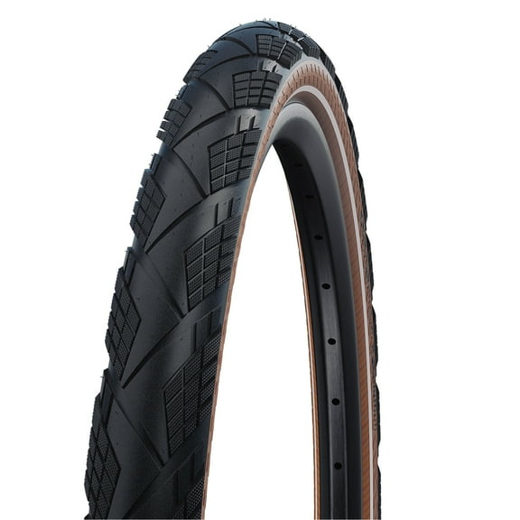 Schwalbe Marathon Efficiency Super Race V-Guard Touring Tyre in Transparent/Reflex (Folding) -