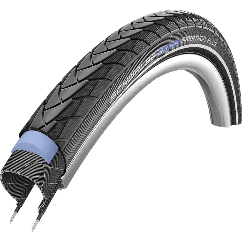 Schwalbe Marathon Plus Tire - 26 x 1 3/8 Clincher Wire BLK/Reflective