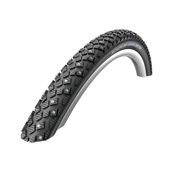 Schwalbe Marathon Winter Plus Tire - 700 x 40, Clincher, Wire, Black/Reflective, Performance Line, 240 Steel Studs
