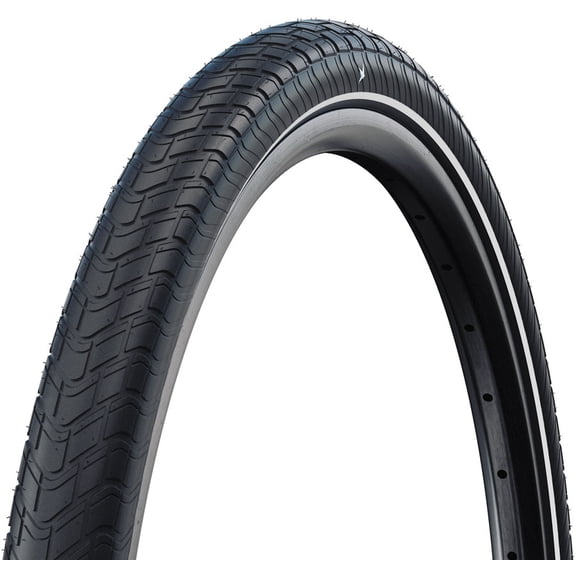 Schwalbe Motion Big Apple Tire - 650b x 55 / 27.5 x 2.15, Clincher, Wire, Black/Reflex, Standard, RaceGuard, Addix