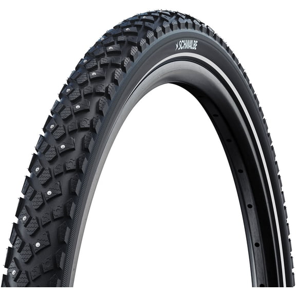 Schwalbe Motion Spike Tire - 700 x 35, Clincher, Wire, Black/Reflex, Standard, K-Guard, E-25, 120 Steel Studs