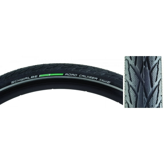 Schwalbe Road Cruiser HS 484 Mountain Bicycle Tire - Wire Bead - Reflex