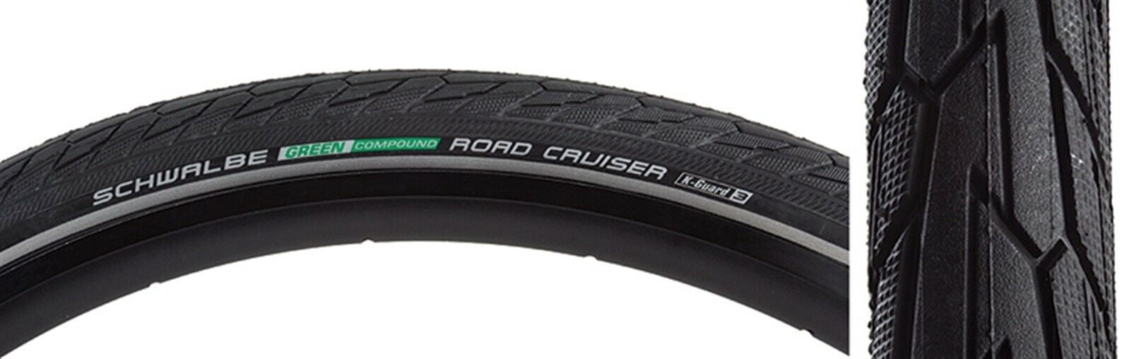 Pneu vélo BMX Schwalbe Road Cruiser HS484 - 24x1.75 (47-507) - Noir