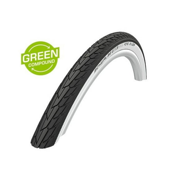 Schwalbe Road Cruiser HS 484 Mountain Bicycle Tire - Wire Bead (Whitewall - 700 x 35c)