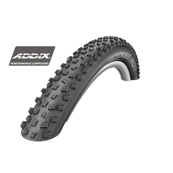 Schwalbe Rocket Ron Tire - 26 x 2.25, Tubeless, Folding, Black, Addix