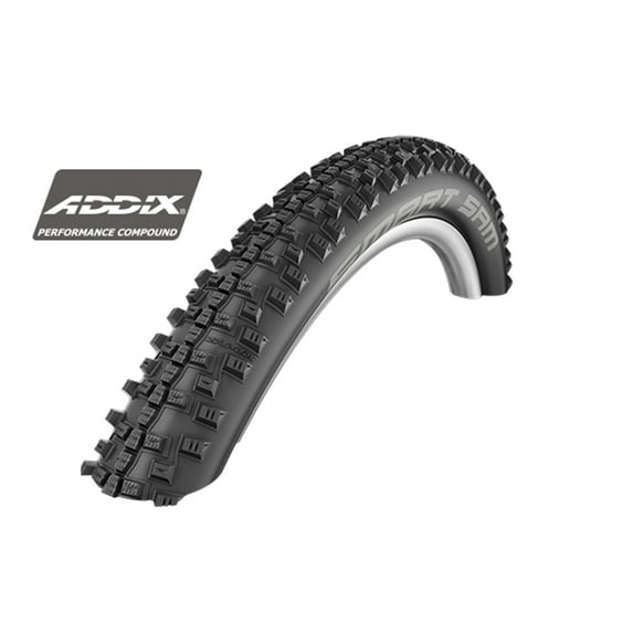 Schwalbe Smart Sam HS 476 Addix Performance Bicycle Tire - Wire Bead - 20 (Black - 20 x 2.35)