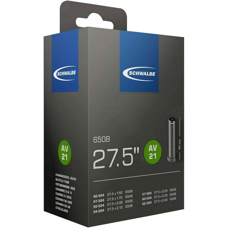 Schwalbe Standard Tube 27.5 x 1.5 2.4 40mm Schrader Valve Walmart