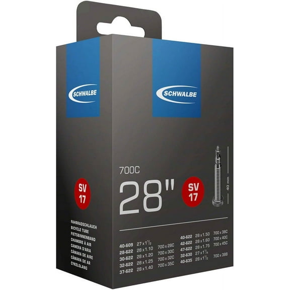 Schwalbe 28" 700 x 28-45c Presta Valve Road Bicycle Tube 40mm
