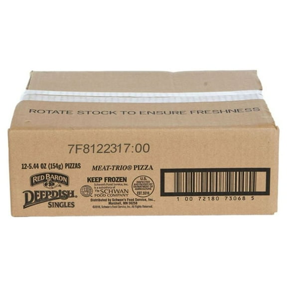 Schwans Red Baron Meat Trio Par Baked Pizza, 6 Ounce - 12 per case.