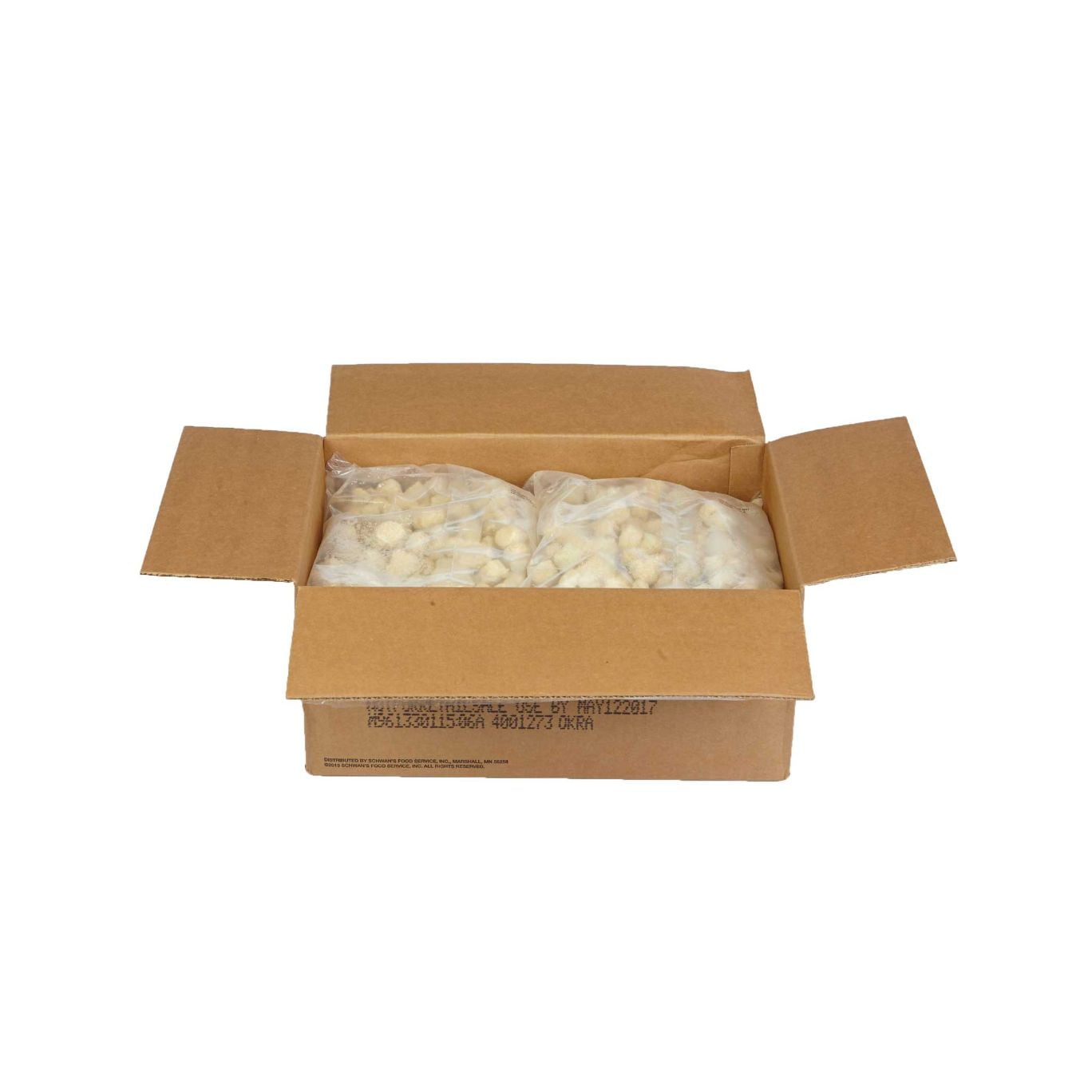 Schwans Stilwell Blue Ribbon Heavy Breaded Okra, 5 Pound - 4 Per Case.