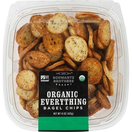 Schwartz Brothers Bakery Organic Everything Bagel Chips 15 Ounce