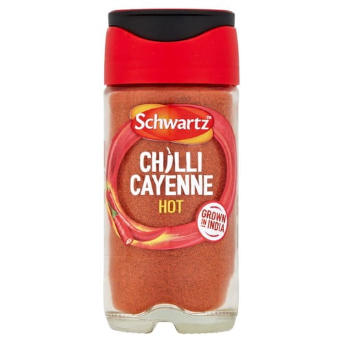 Schwartz Cayenne Chilli Pepper Jar 50g, British Import (Pack of 2)