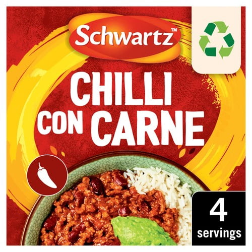 Schwartz Chilli Con Carne Mix 41g, British Import (Pack of 2)