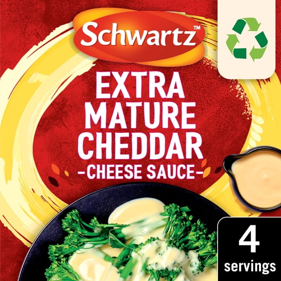 Schwartz Extra Mature Cheddar Cheese Sauce Mix 30g, Imported from Britain