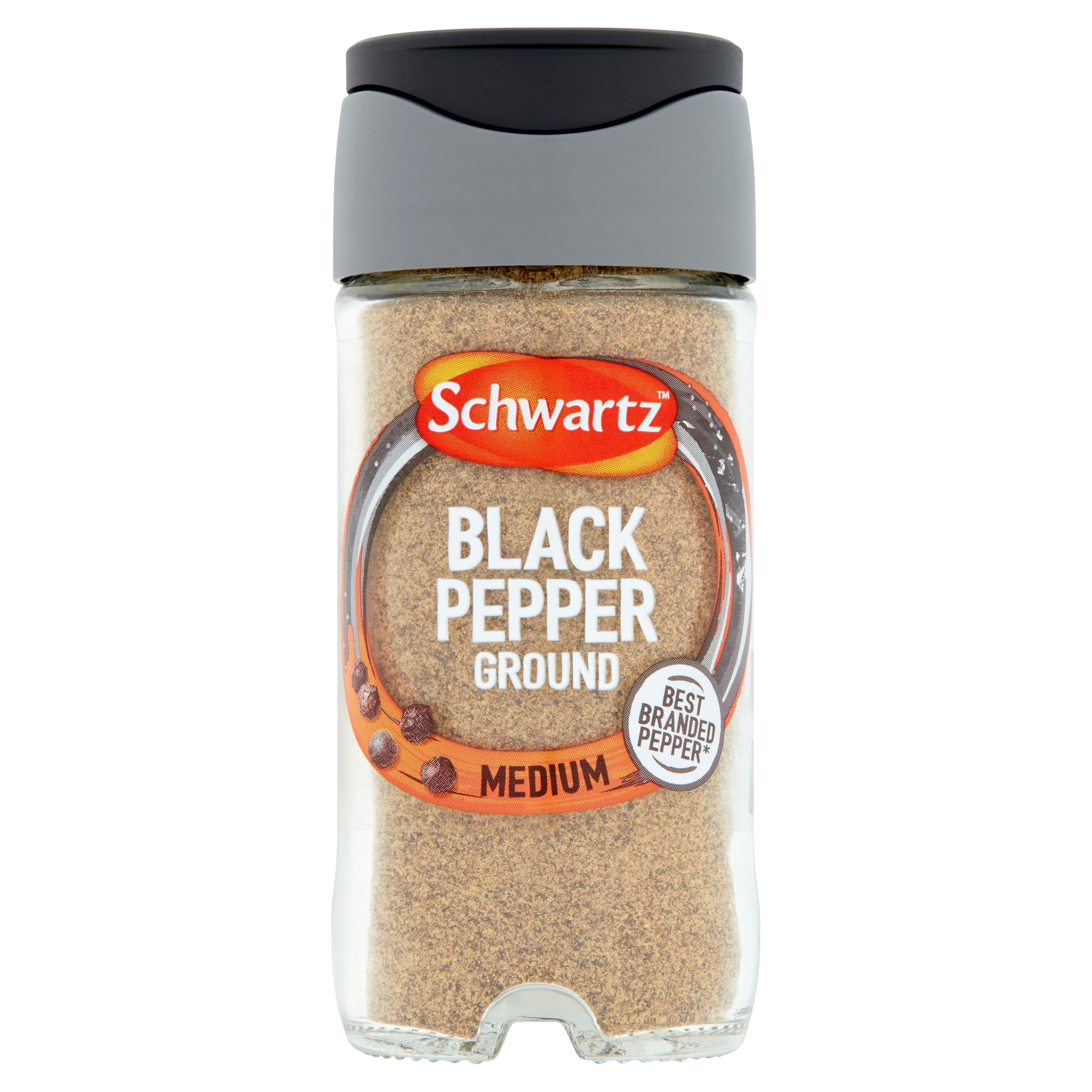 Schwartz Ground Black Pepper 33G Jar, Imported from Britain