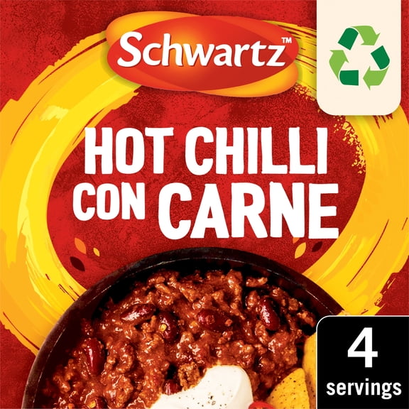 Schwartz Hot Chilli Con Carne Recipe Mix 41g, Imported from Britain