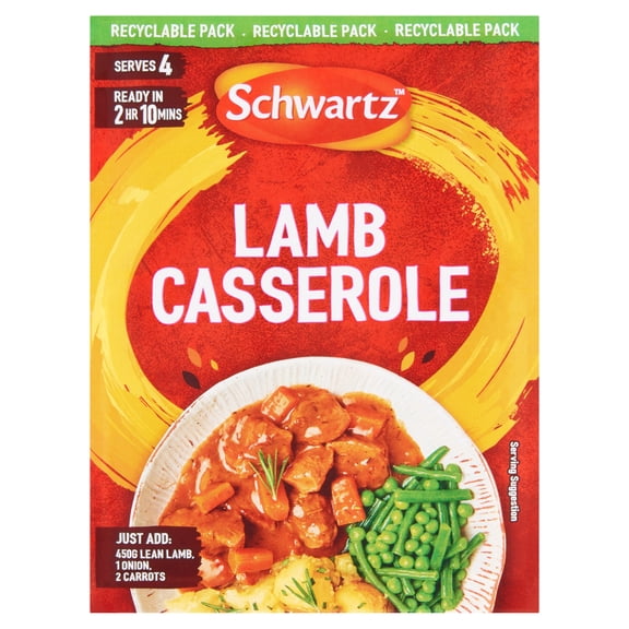 Schwartz Lamb Casserole Recipe Mix 35g, Imported from Britain