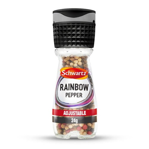 Schwartz Rainbow Pepper Corns Grinder 24g, British Import (Pack of 2)