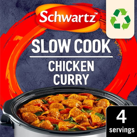 Schwartz Slow Cook Chicken Curry Recipe Mix 33g, Imported from Britain
