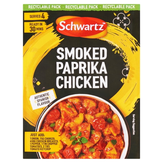 Schwartz Smoked Paprika Chicken Recipe Mix 28g, Imported from Britain