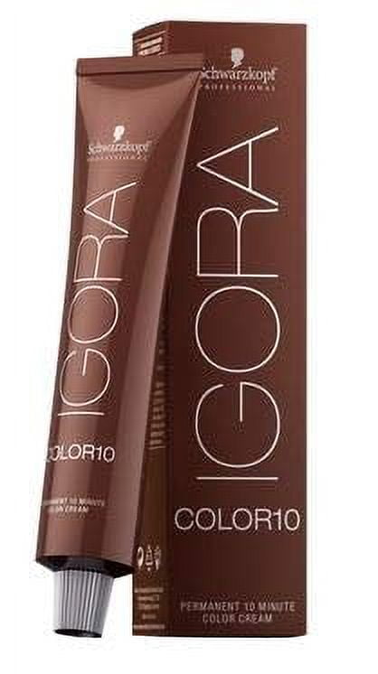 Schwarzköpf IGORA COLOR10 Permanent 10 Minute Hair Color Cream (w/Sleek Tint Brush) Color 10 Ten Haircolor Creme Dye (6-88 Dark Extra Red Blonde)