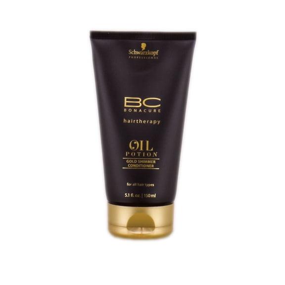 Schwarzkopf BC Bonacure HairTherapy Oil Potion Gold Shimmer Conditioner (Size : 5.1 oz)