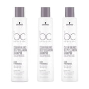 Schwarzkopf Bonacure Bc Clean Balancing Deep Cleansing Shampoo 250 ml 3 Pack