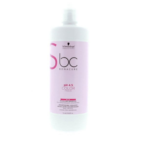 Schwarzkopf Bonacure pH 4.5 Color Freeze Micellar Rich Shampoo, 33.8 oz