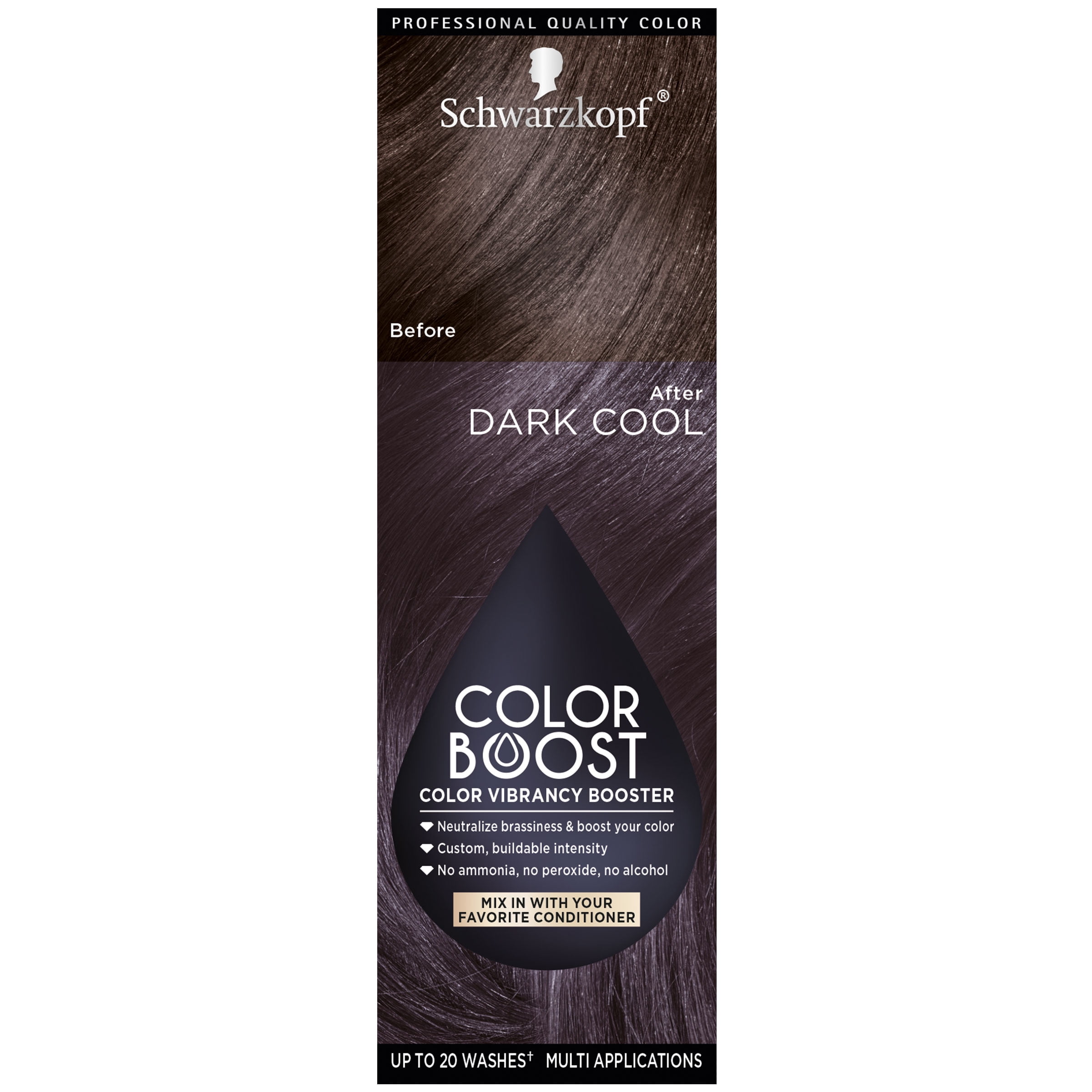 Schwarzkopf Color Boost Color Vibrancy Booster, Dark Cool, 1 fl oz ...