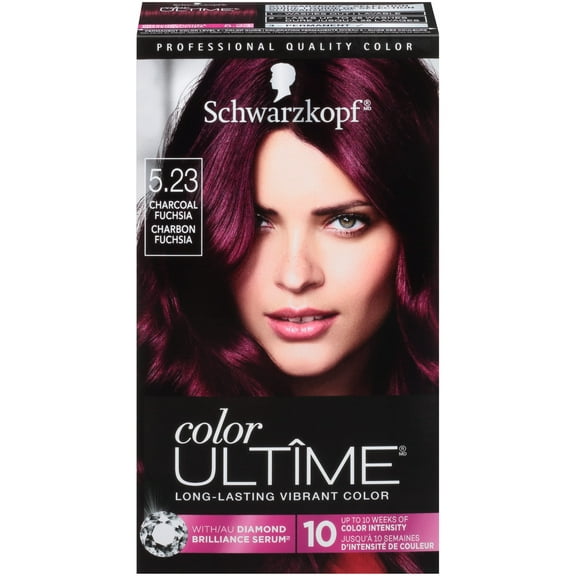 Schwarzkopf Color Ultime Permanent Hair Color Cream, 5.23 Charcoal Fuchsia